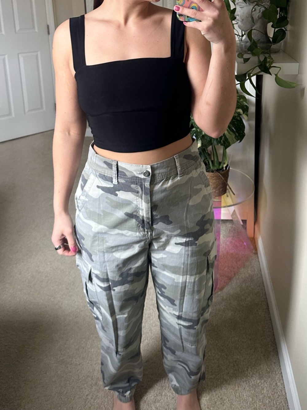 American Eagle Outfitters Women's Camo Cargo Joggers